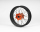 Sixty5 KTM Supermoto Svart/Orange fälgset 3.5-17/5.0-17